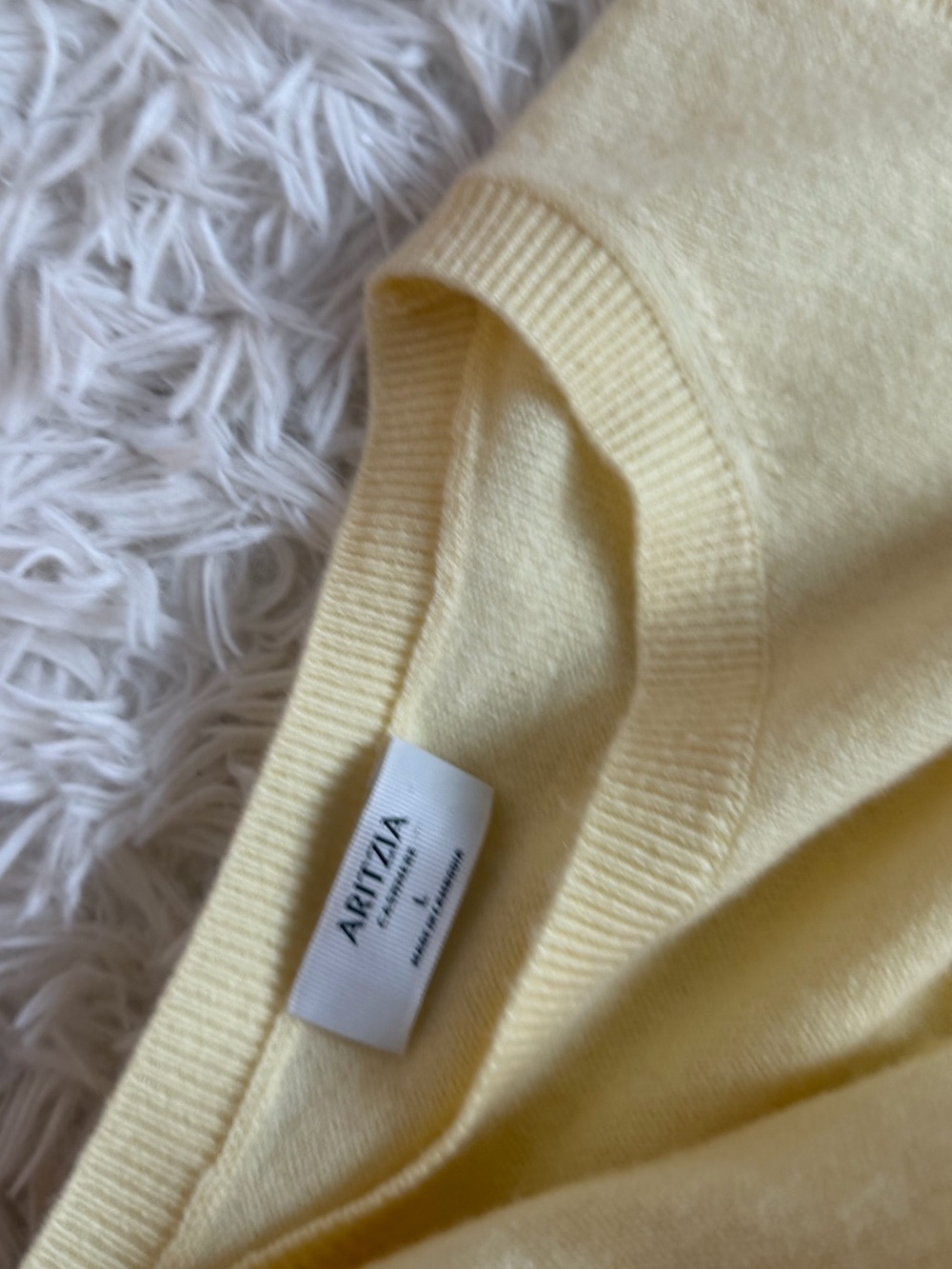 Aritzia Bare Cashmere Monogram Sweater Vest - Picture 4 of 8